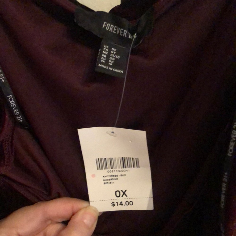 Forever 21 + (OX) velvet dress